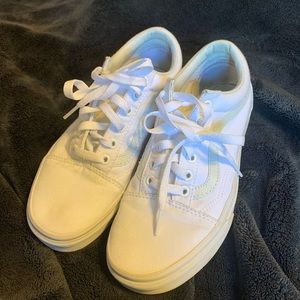Old school white vans